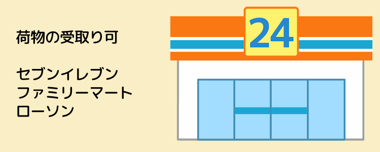 コンビニで受け取る