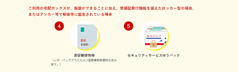 郵便局置き配対象サービス4～5