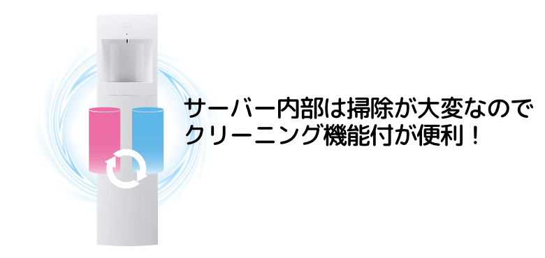 サーバーのクリーニング機能つき