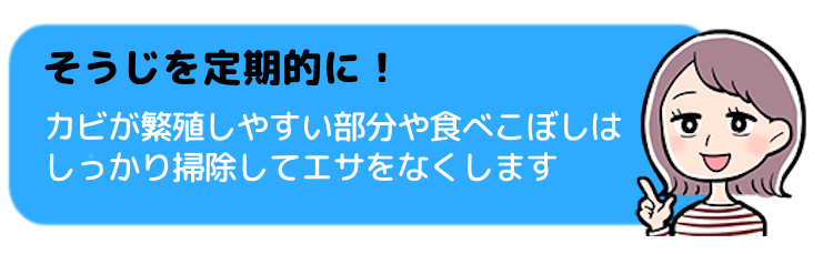 そうじを定期的必ず行う