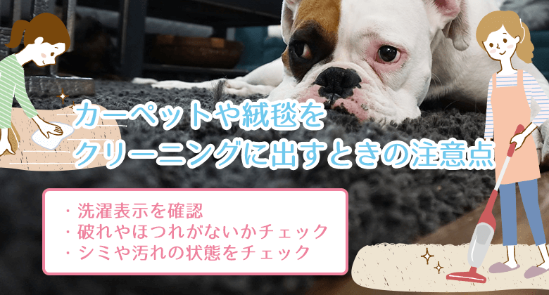 カーペットの上でうなだれる犬