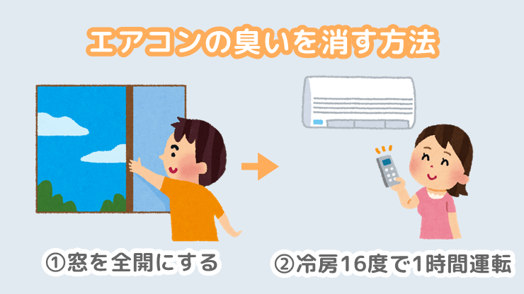 エアコンの臭いを消す方法