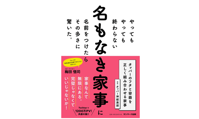 やってもやっても終わらない名もなき家事に名前をつけたらその多さに驚いた。