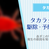 （赤ダニの写真あり）タカラダニの駆除・予防方法！発生の原因を知って正しく対策