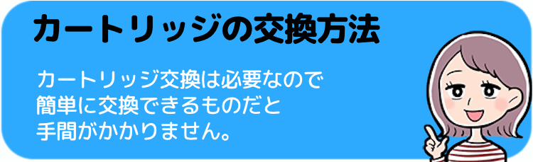 カートリッジの交換方法