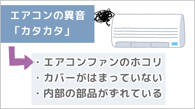 エアコン　異音　カタカタ