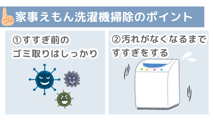 家事えもん　洗濯機掃除　ポイント