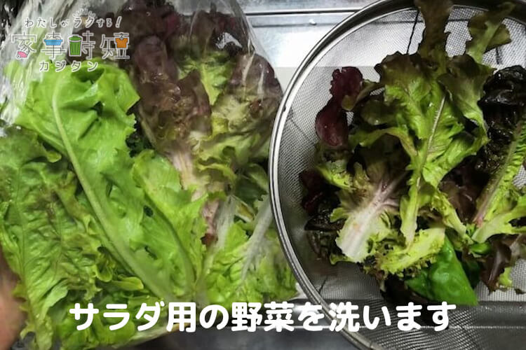 サラダ用の野菜