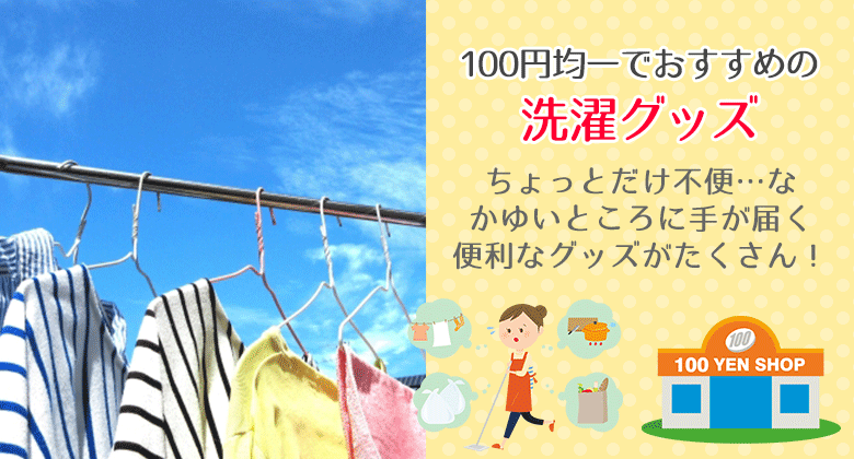 100円均一でおすすめの洗濯グッズ